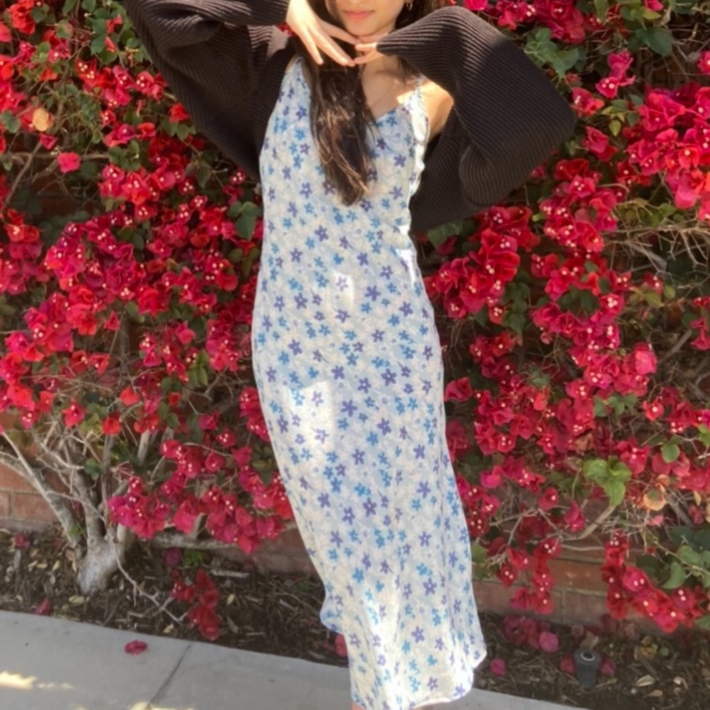 Blue maxi dress